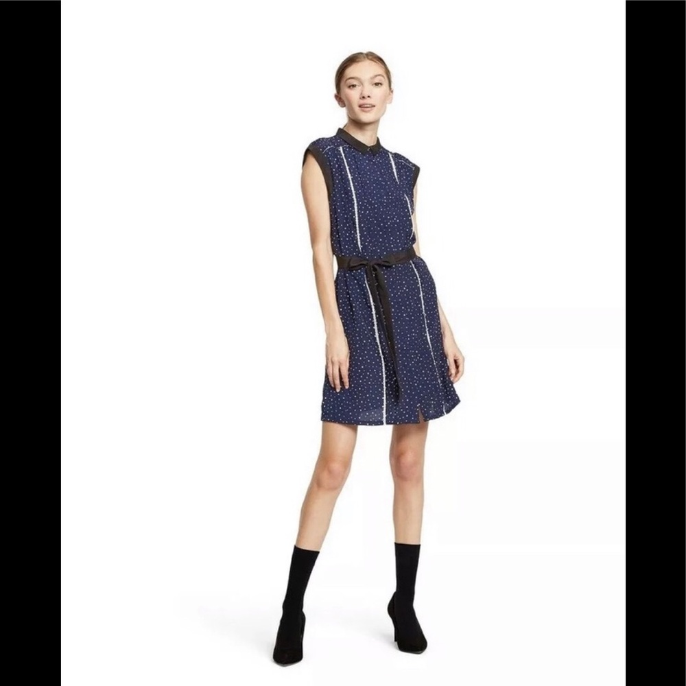 Jason Wu Polka Dot Mini Pleated Dress